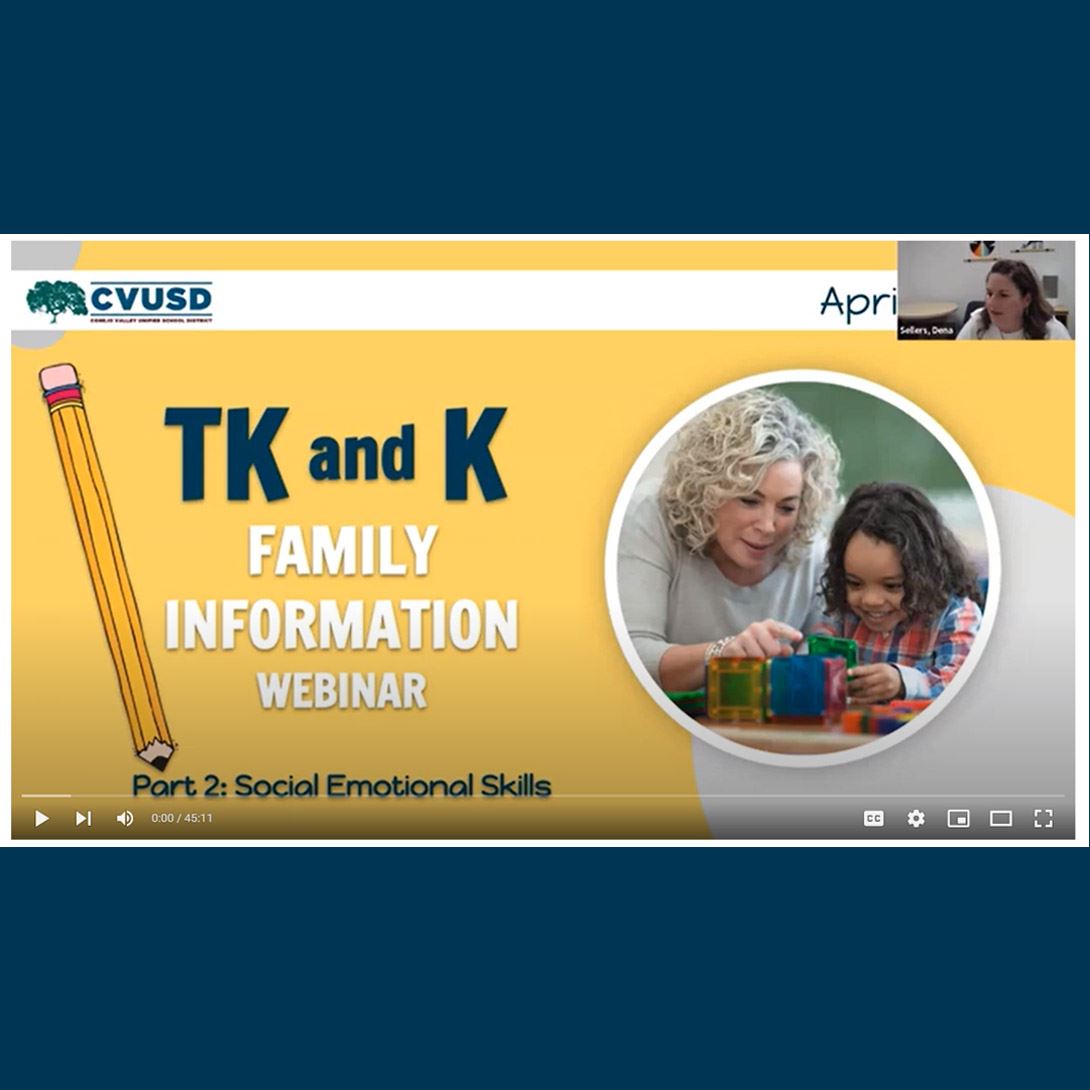  Recording Now Available: TK & Kindergarten Education Series - Part 2 “Social Emotional Skills for T